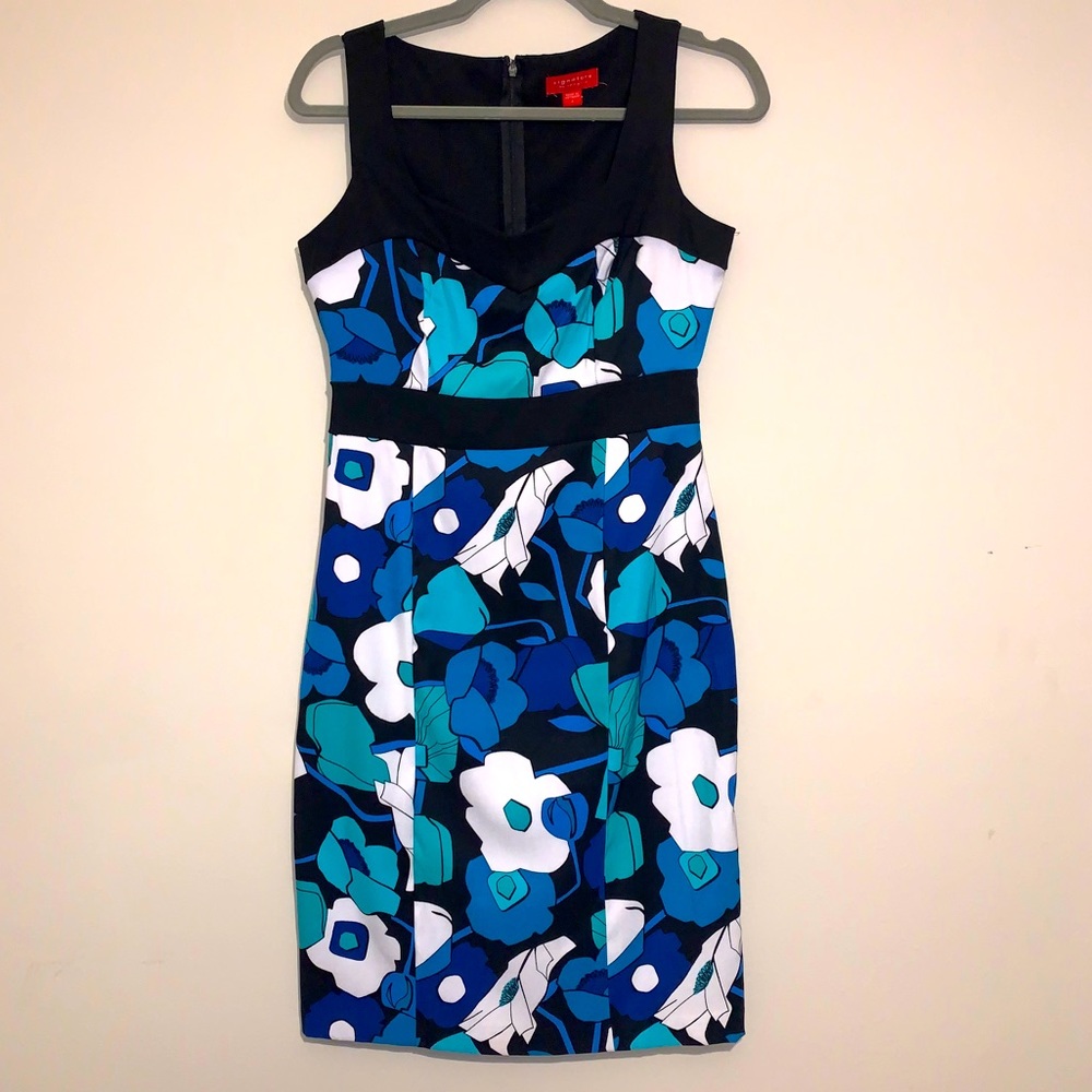 Signature by Sangria floral print dress size 4